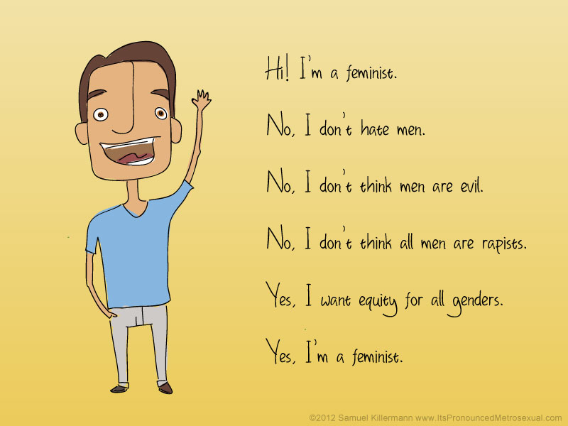 Sam Killermann: "Yes, I'm a Feminist" doodle